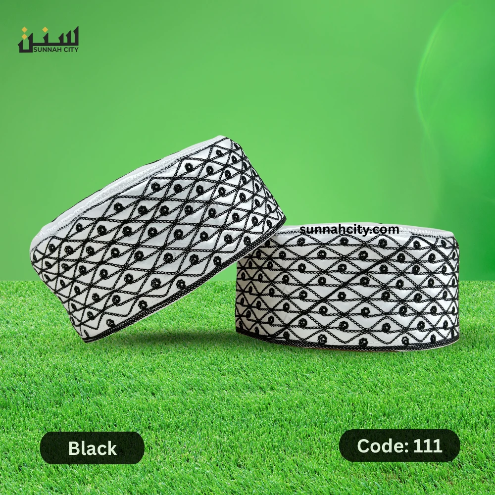 Premium Azhari Tupi for Men – Black