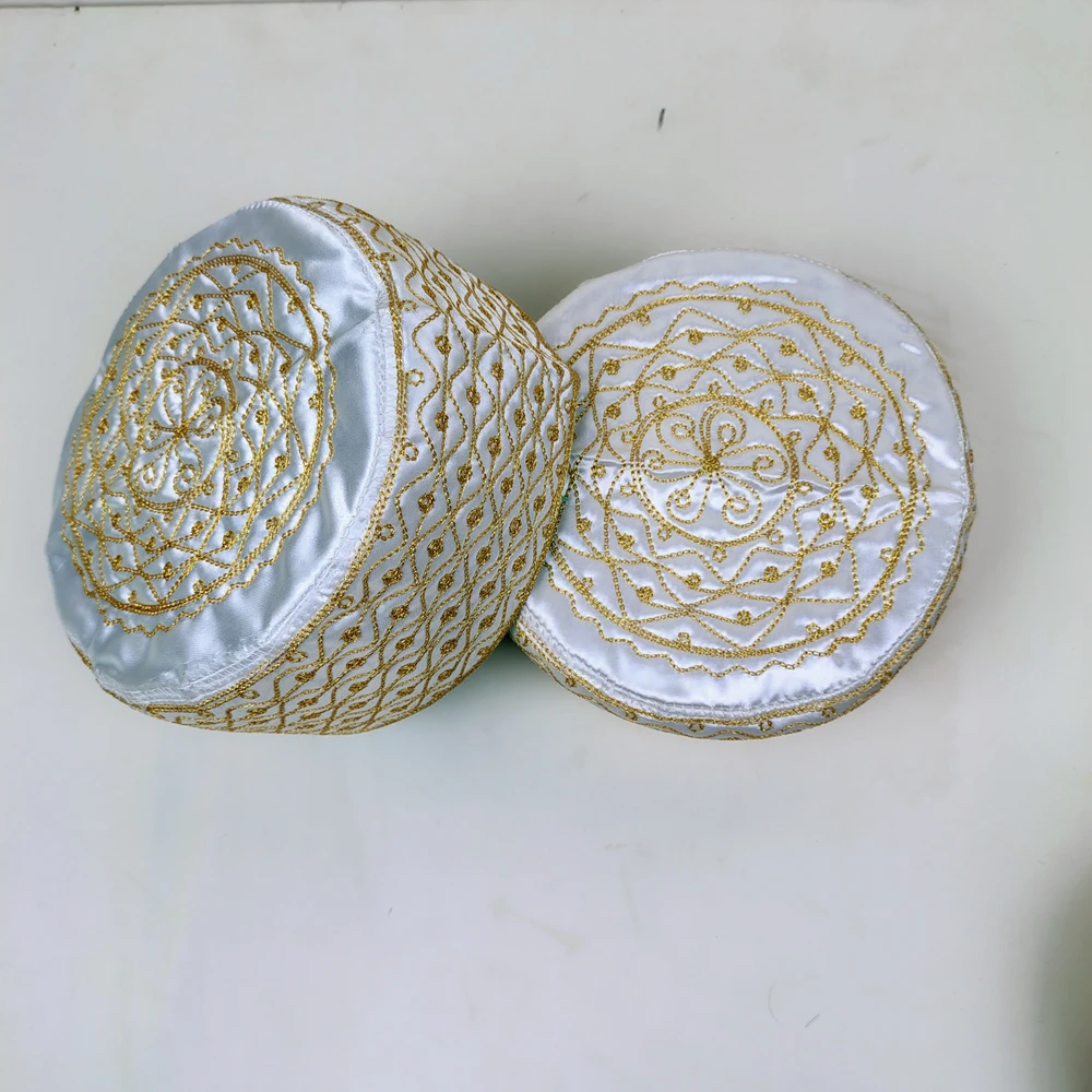 Golden Azhari Tupi – Premium Islamic Cap | Sunnah City” - Image 3