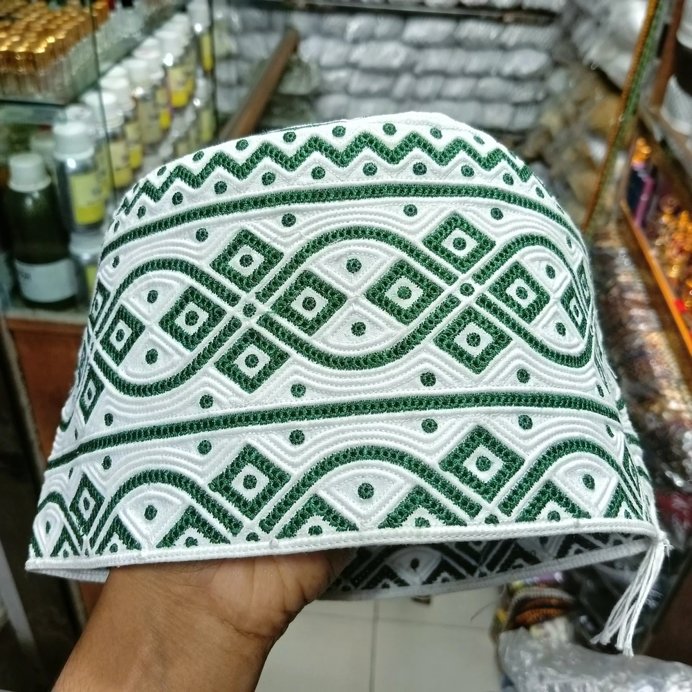 Omani Tupi 55 Size | Soft Cotton, Handstitched