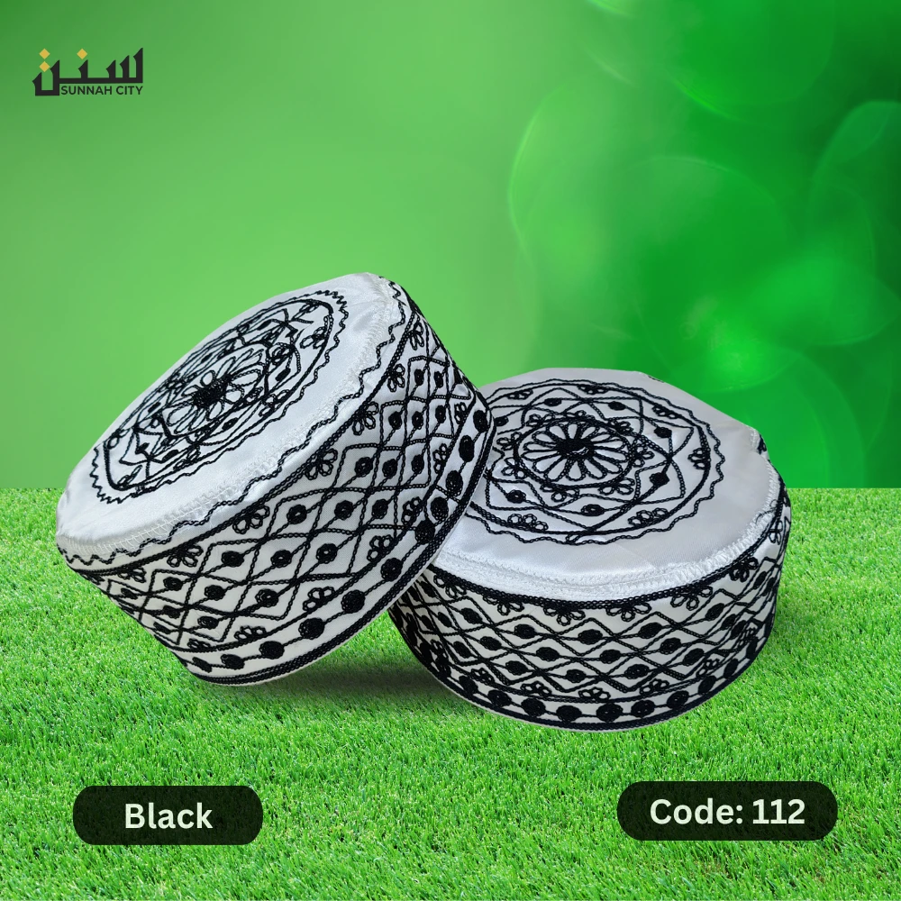 Black Azhari Tupi | Sunnah City Premium Cap