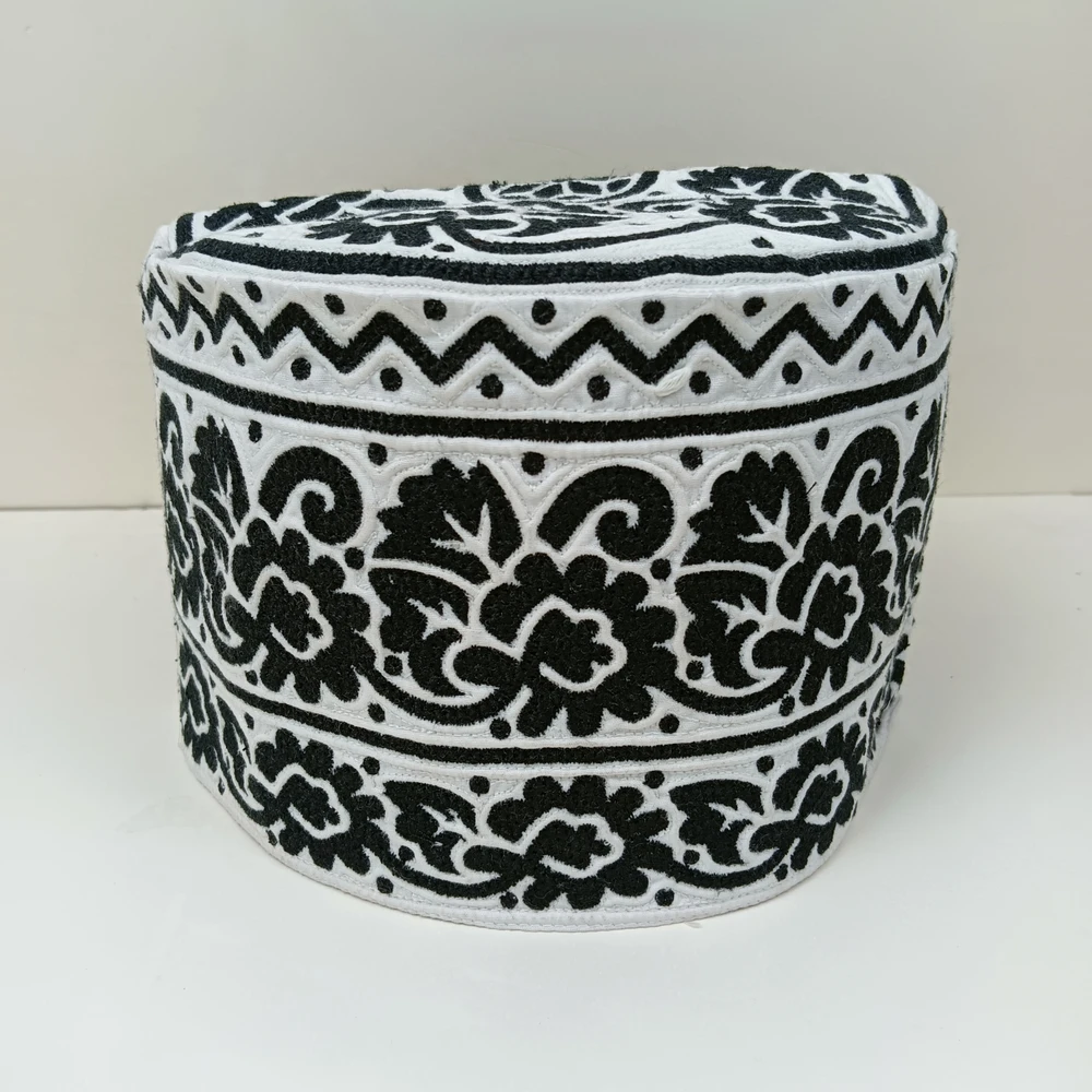 58 Size Omani Black Cap – Azhari & Hujur Favorite Handmade Tupi