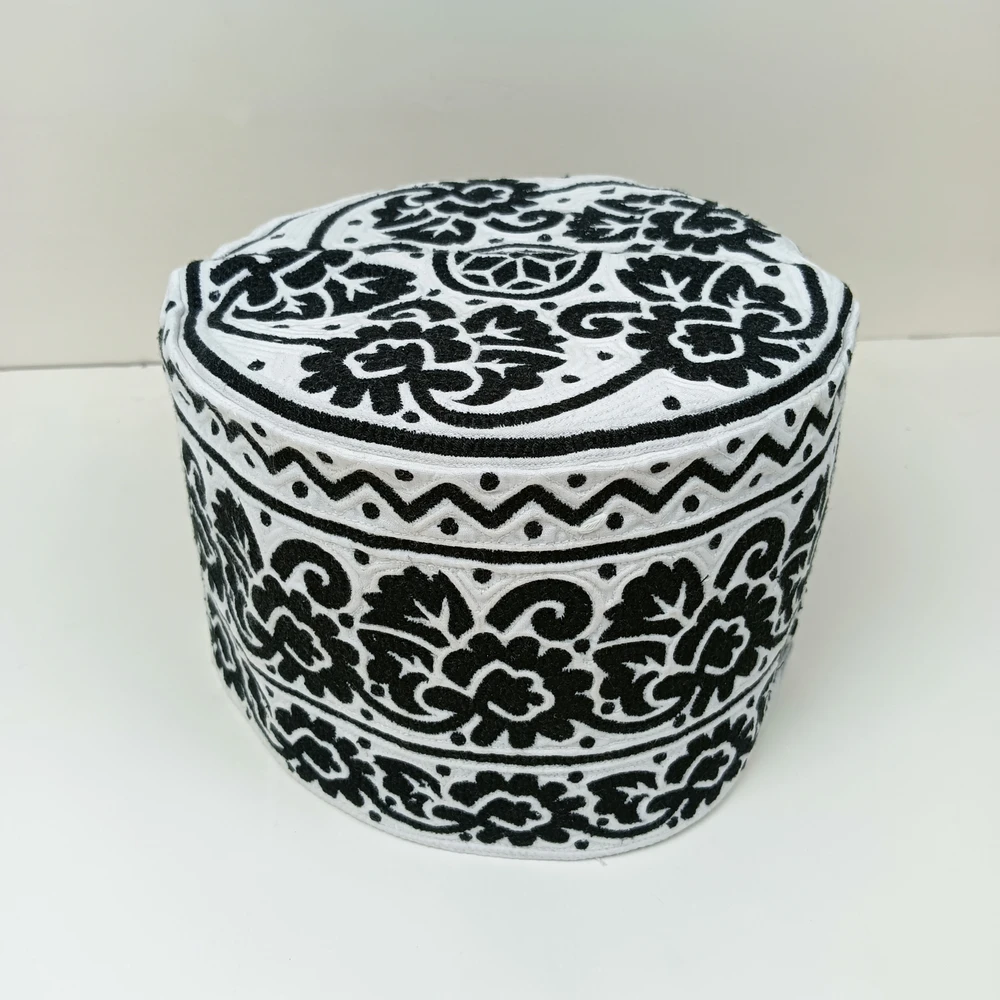 58 Size Omani Black Cap – Azhari & Hujur Favorite Handmade Tupi - Image 3
