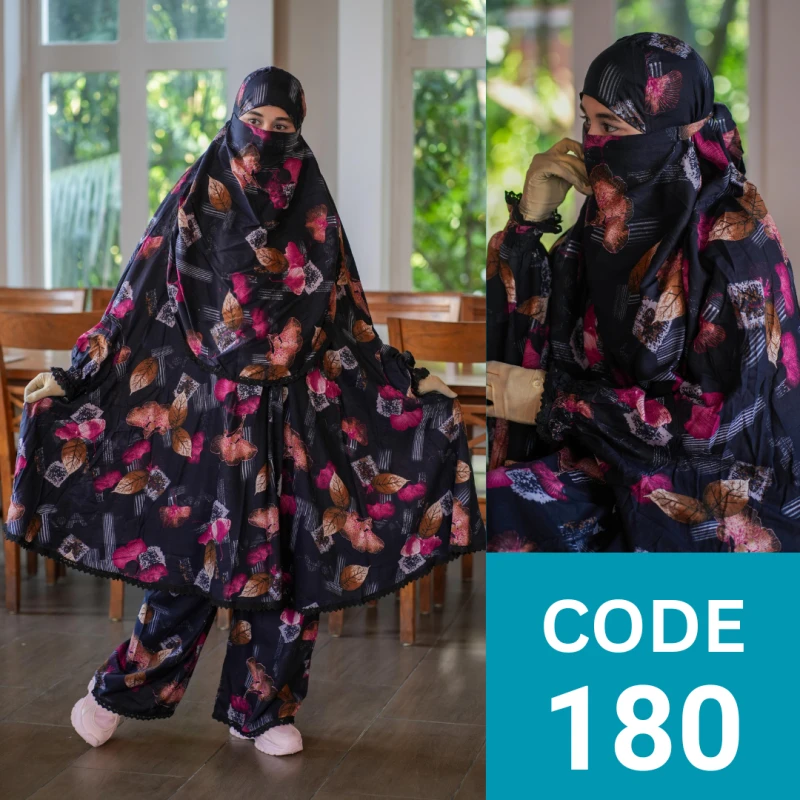 Khimar and Plazo set (180)