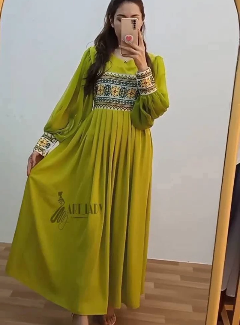 Dubai Cherry Borka Gown - Image 5
