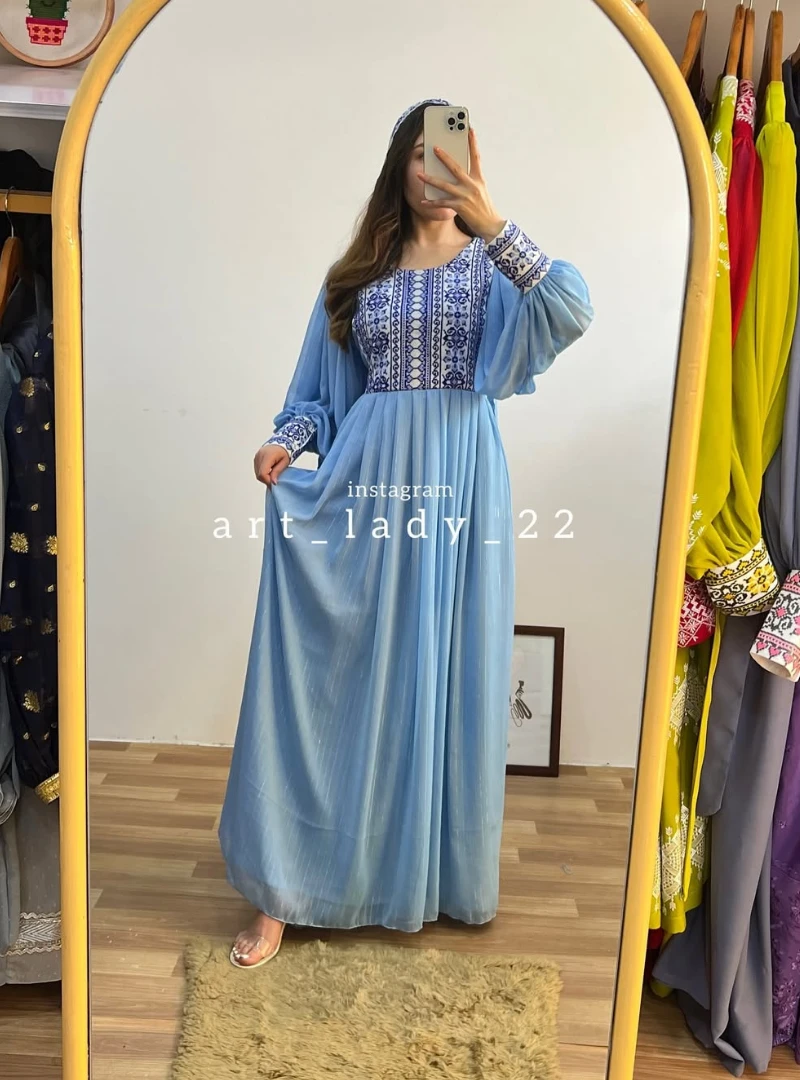 Dubai Cherry Borka Gown - Image 7