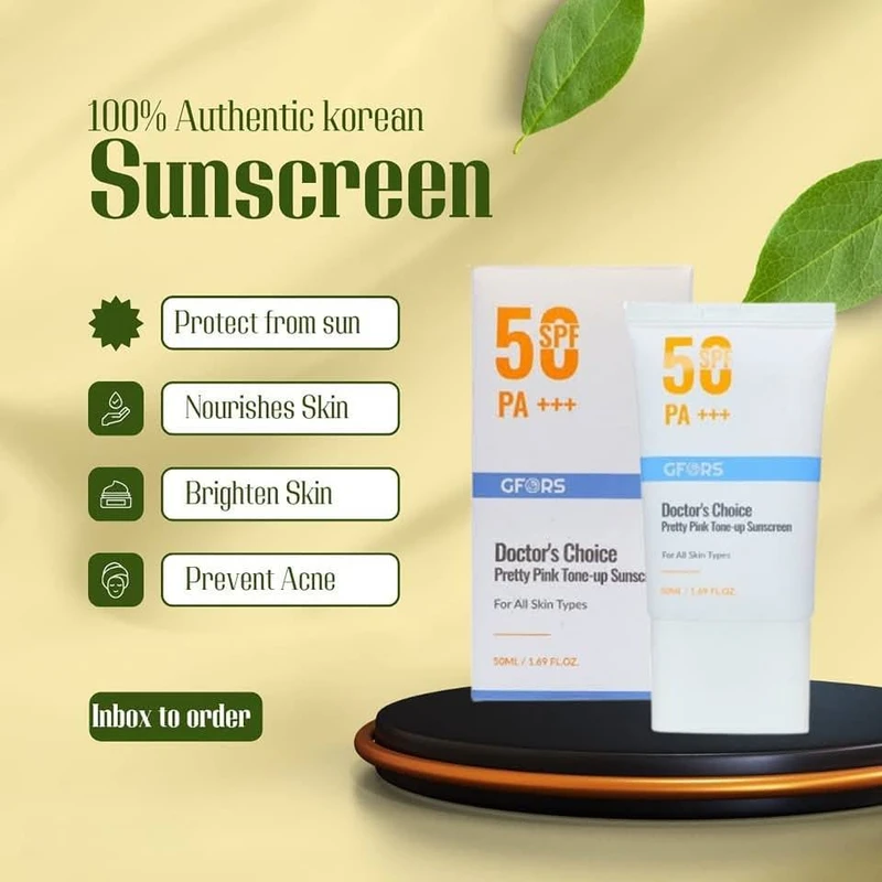 GFORS DOCTOR'S CHOICE PRETTY PINK TONE-UP SUNSCREEN 50ML - Image 6