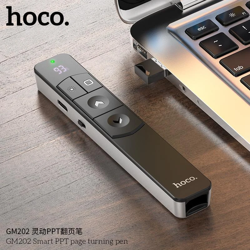 HOCO GM202 Laser Pointer Remote Control for PPT Presentation Slide Control Wireless 2.4G