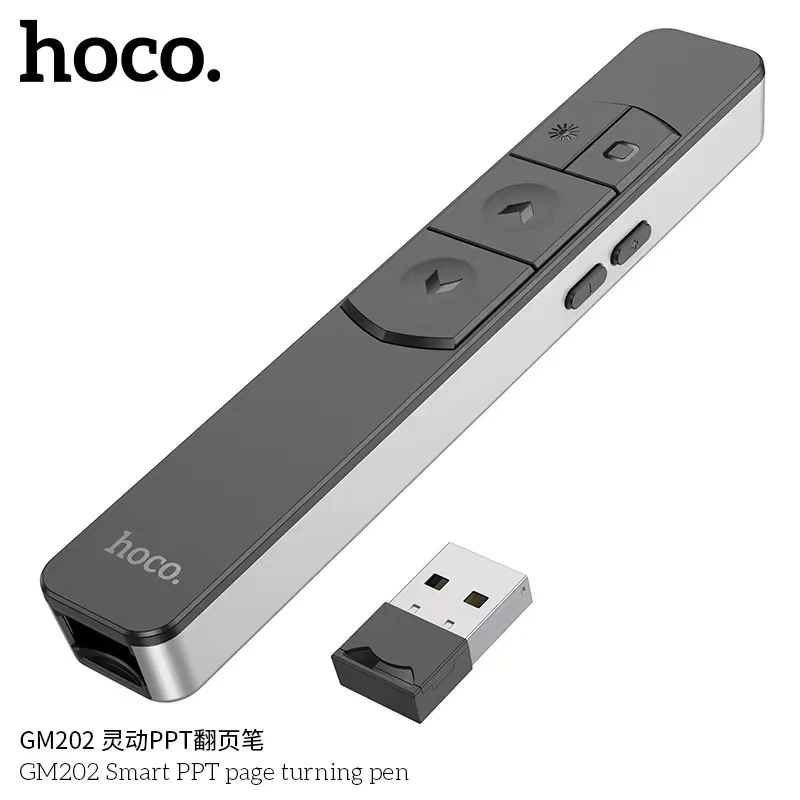 HOCO GM202 Laser Pointer Remote Control for PPT Presentation Slide Control Wireless 2.4G - Image 3