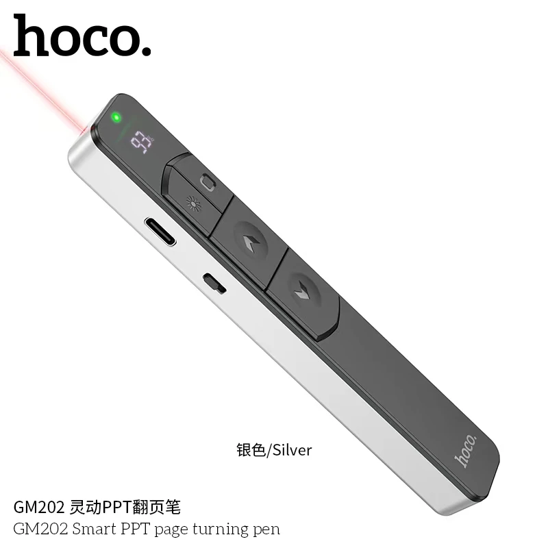 HOCO GM202 Laser Pointer Remote Control for PPT Presentation Slide Control Wireless 2.4G - Image 4