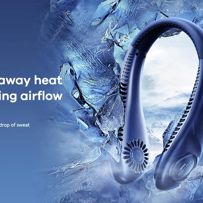 Remax F23 Icing Series Bladeless Neckband Fan Rechargeable Neckfan - Image 3