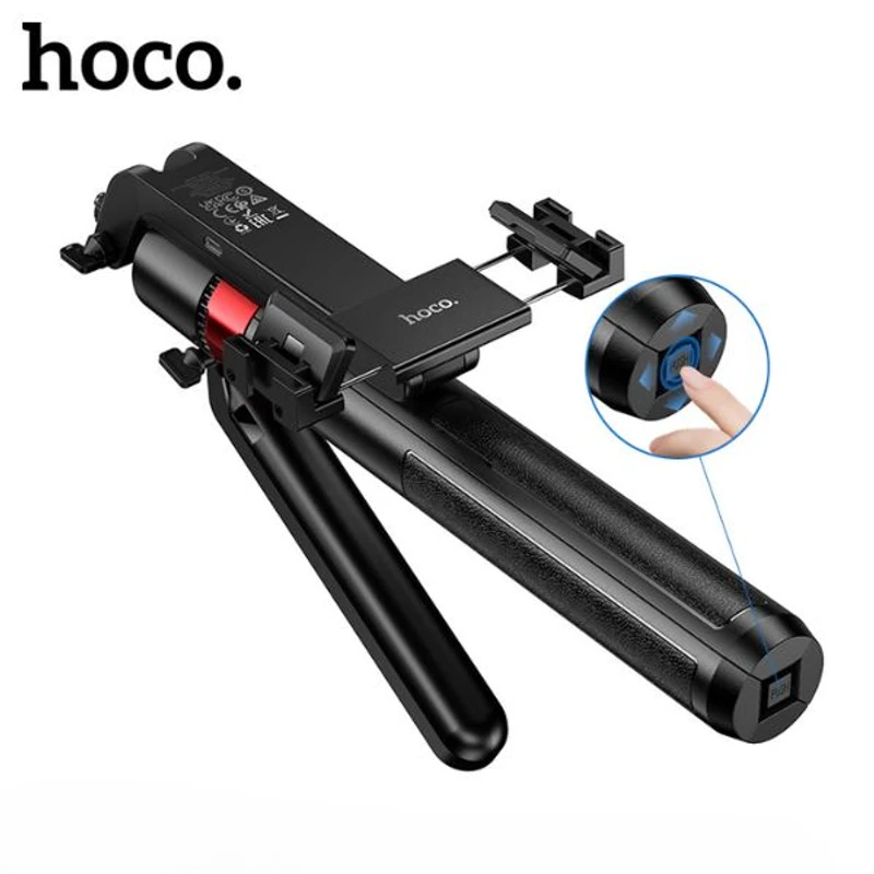 Hoco DYY04 Intelligent Face Tracking Selfie Stick 360 Degree Rotation Ai Gimbal Stabilizer with Remote Shutter Wireless Bluetooth Selfie Stick Tripod for Live Streaming