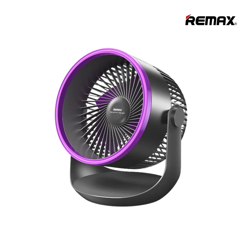 Remax Fonzyr Series F27 Desktop Fan Portable Fan USB Rechargeable Desktop Student Dormitory Office Ultra qua Portable Easy to Carry Fan AC DC Multi-Functional Desk Fan