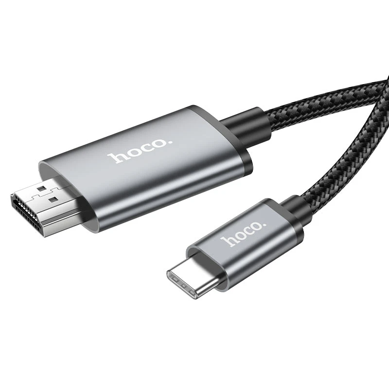 Hoco UA27 Type-C to HDMI 4K 2M Audio and Video Cable USB-C Male To HDTV Male Cables for TV Projector - Image 3