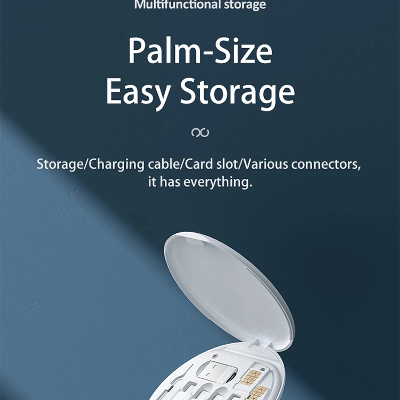 Remax RC-190 Data Cable Set Type C to Type C Simply Fast Charging Cable Micro USB Lightning Cable USB Adapter Simply Minply 3 in 1 In Cable 60W Fast Charge and Data Transmission Cable Set with Phone Stand - Image 4