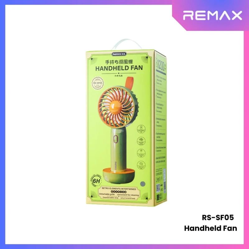 REMAX RS-SF05 Handheld Fan Rechargeable Mini Handheld Fan - Image 5
