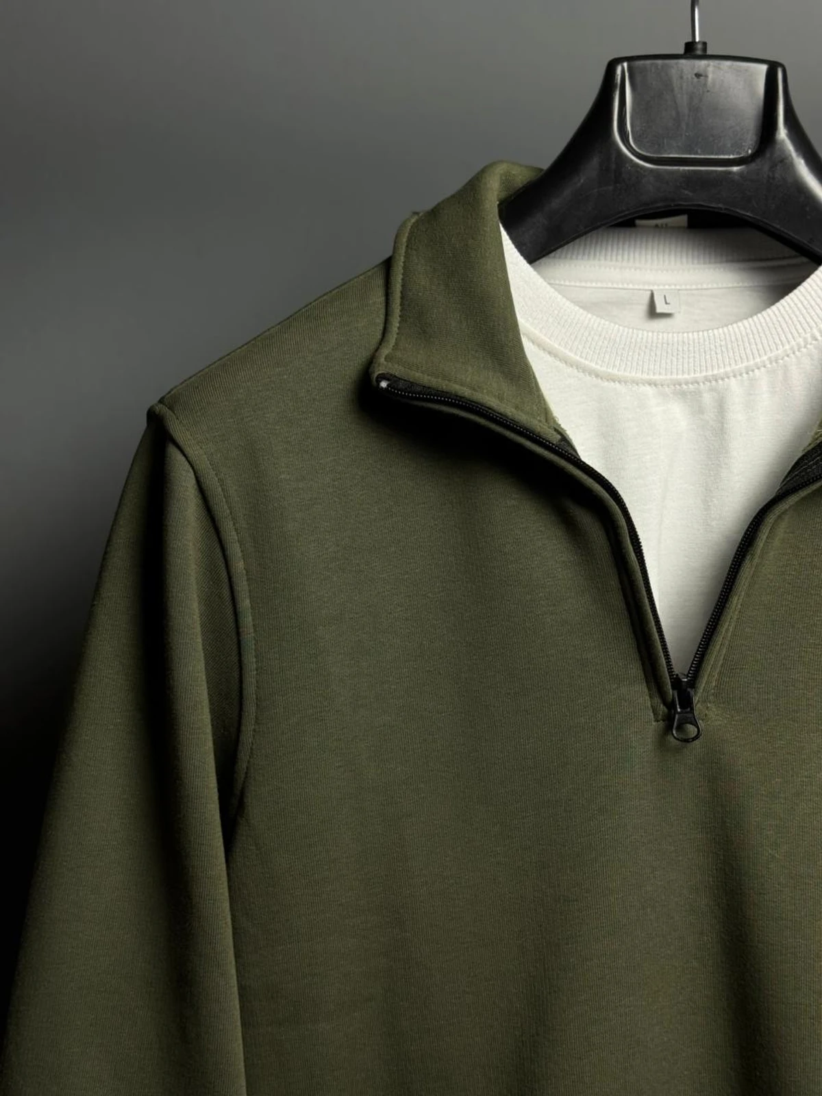 Sweat Zipper Olive