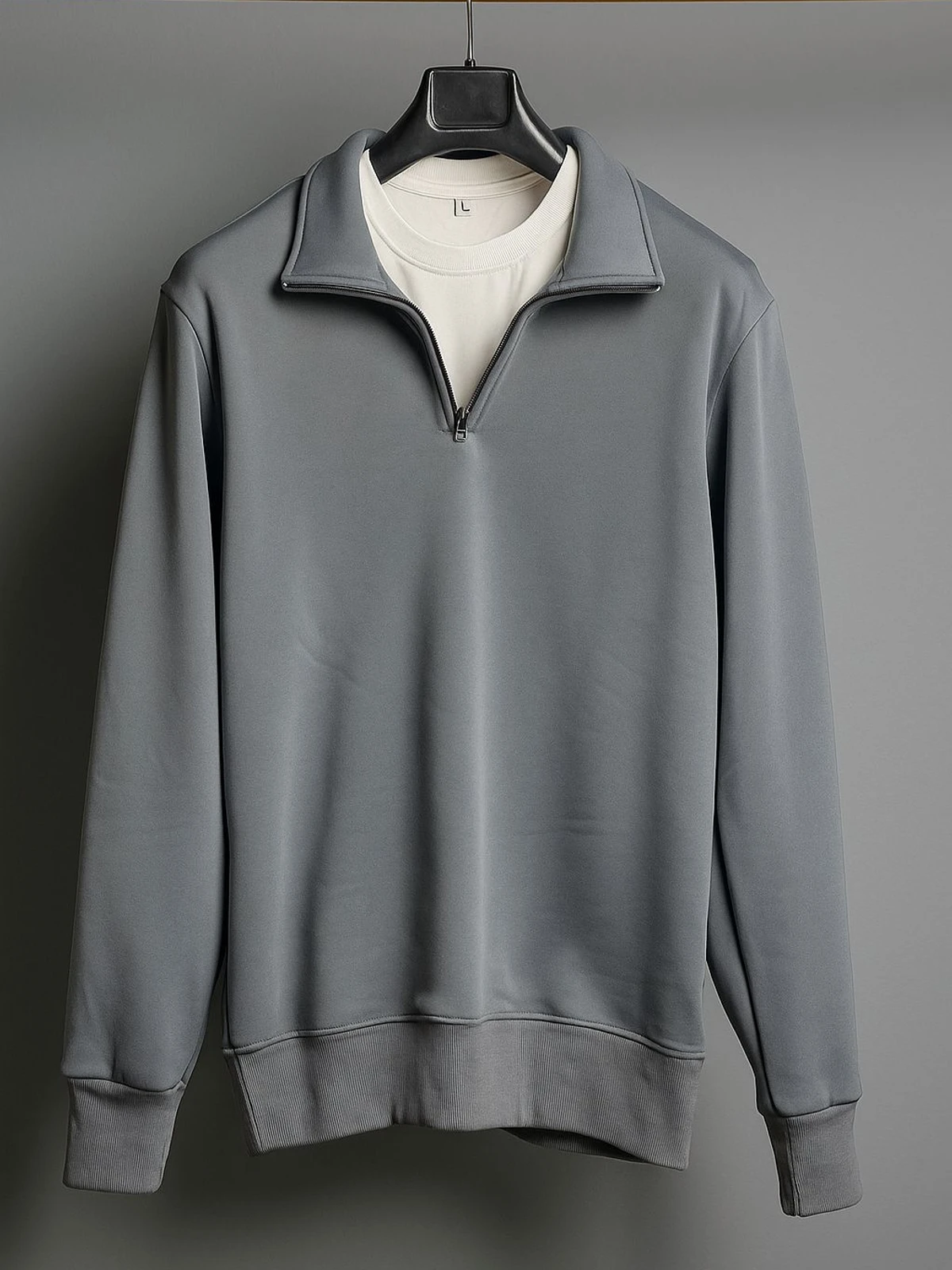 Sweat Zipper Gray - Image 3