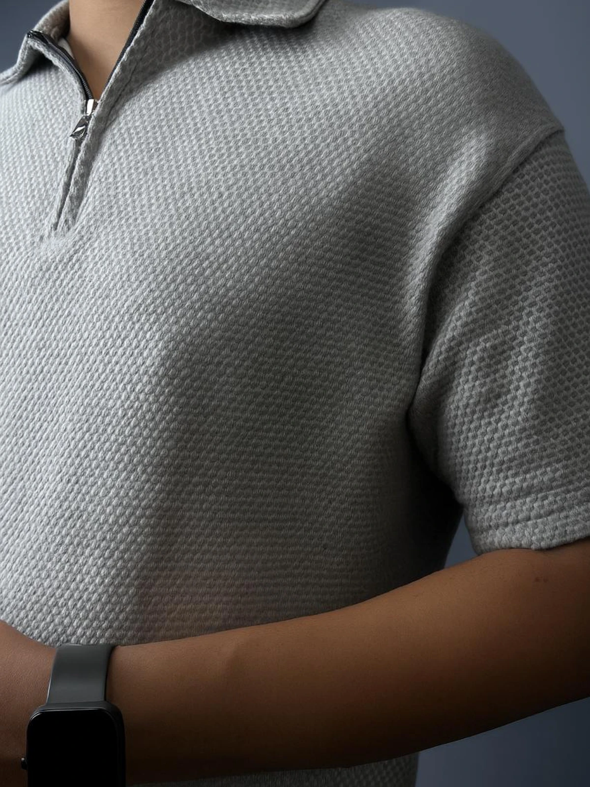 Zipper Polo Ash