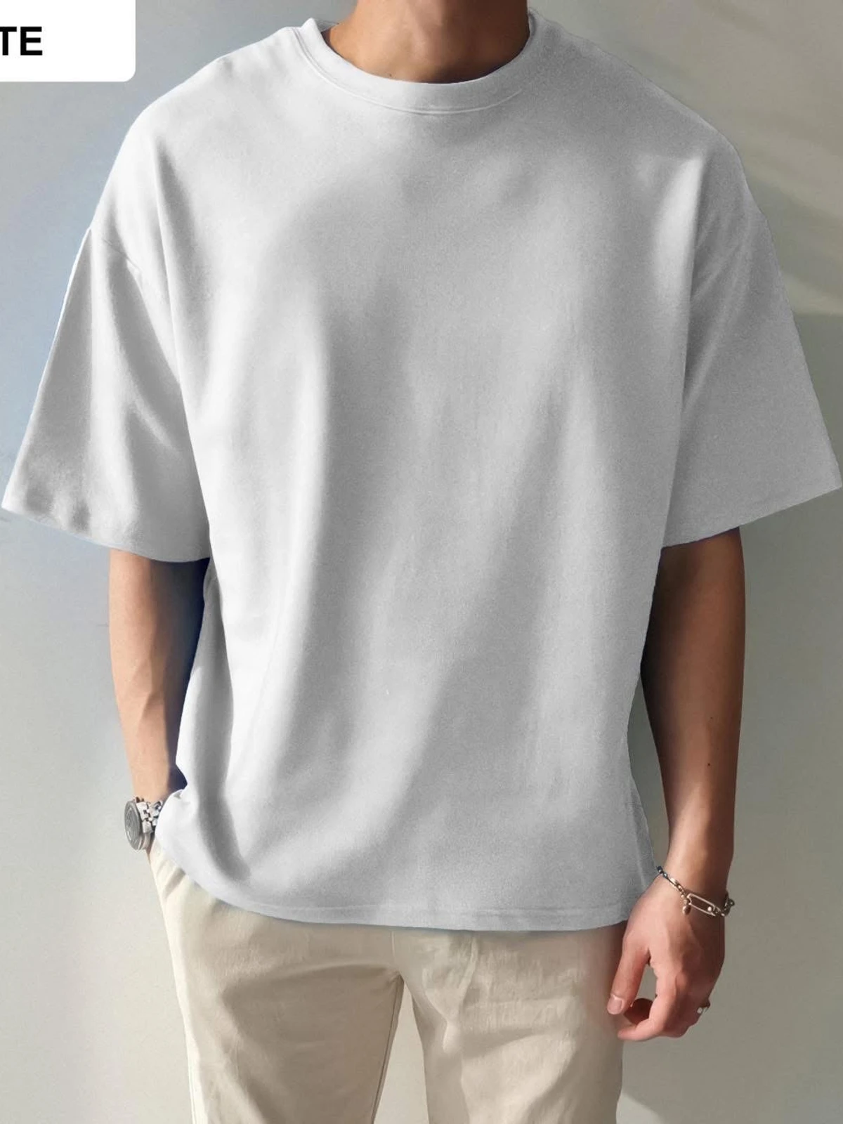 Drop Shoulder White