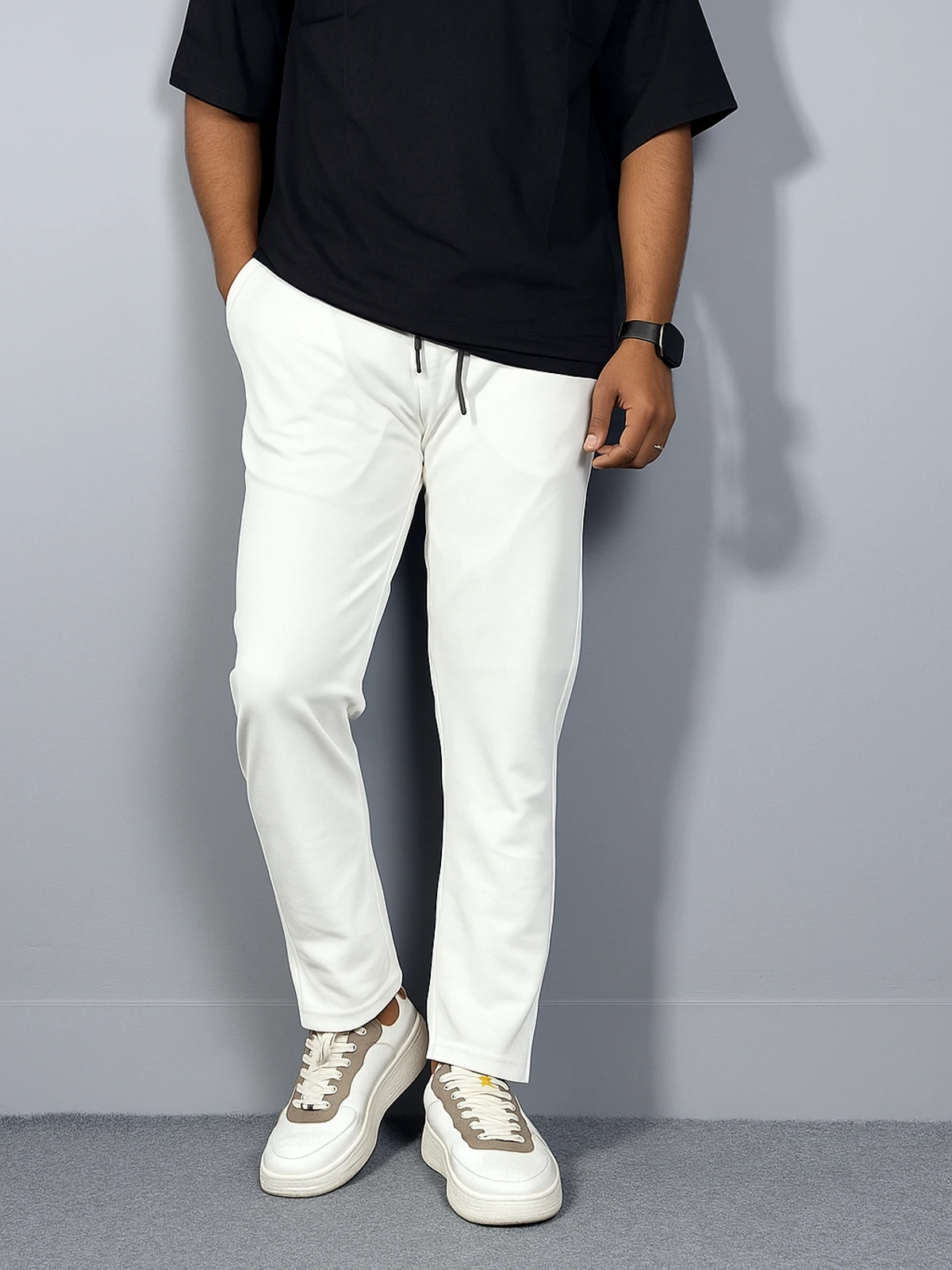 Back pocket Trouser White