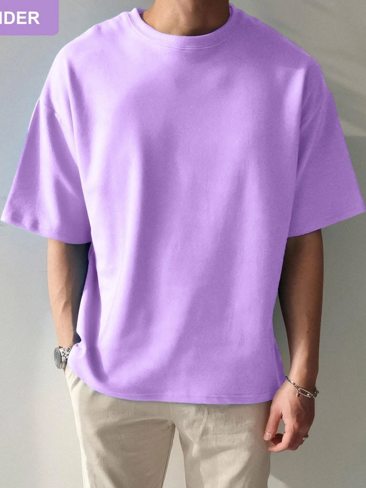 Drop Shoulder Lavender