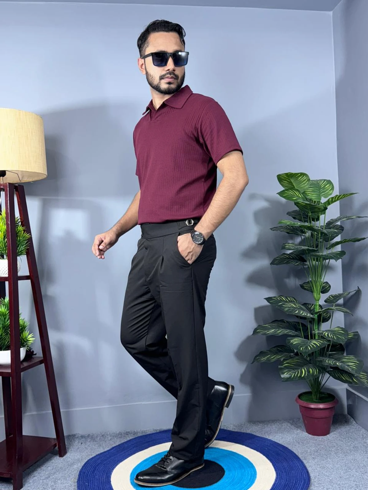 Old Money Polo Maroon