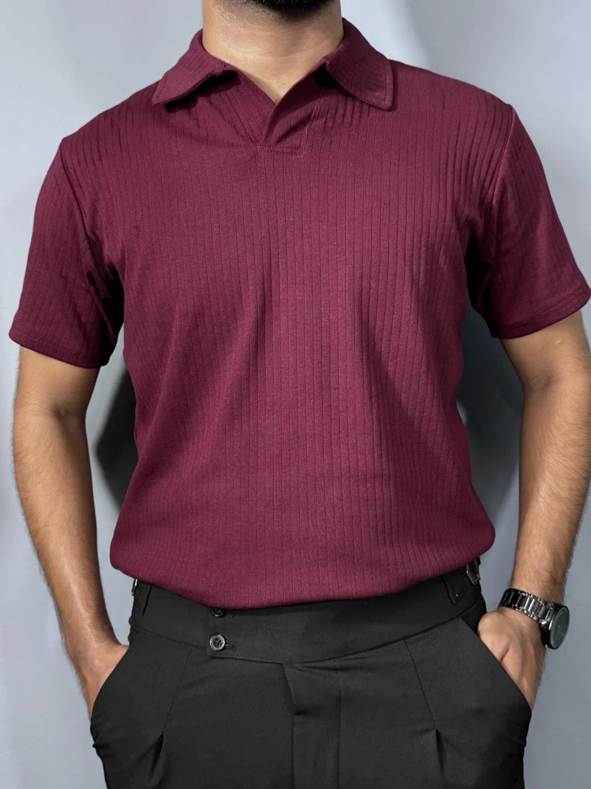 Old Money Polo Maroon - Image 4