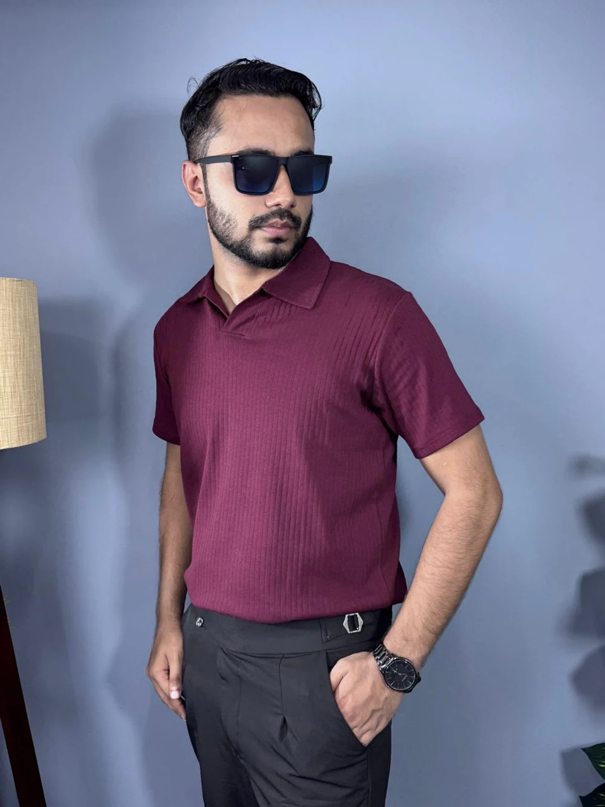 Old Money Polo Maroon - Image 3
