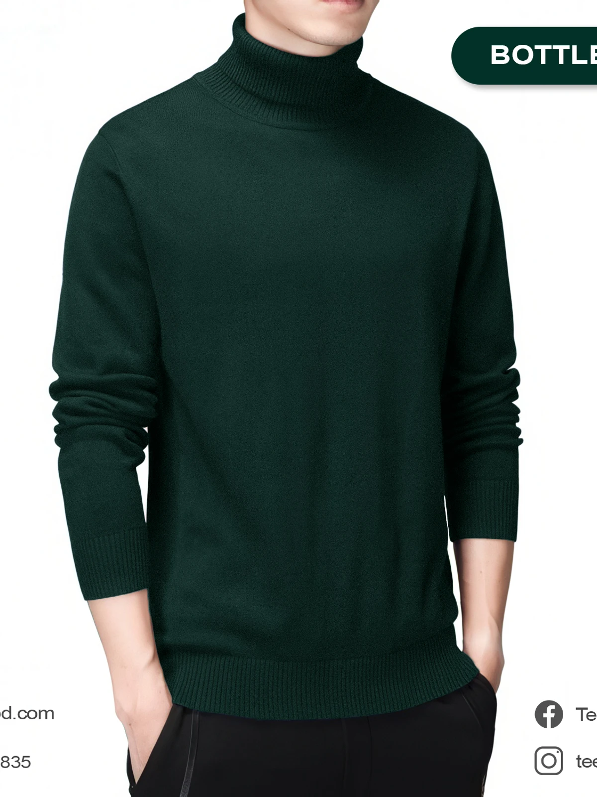 Turtle Neck Green