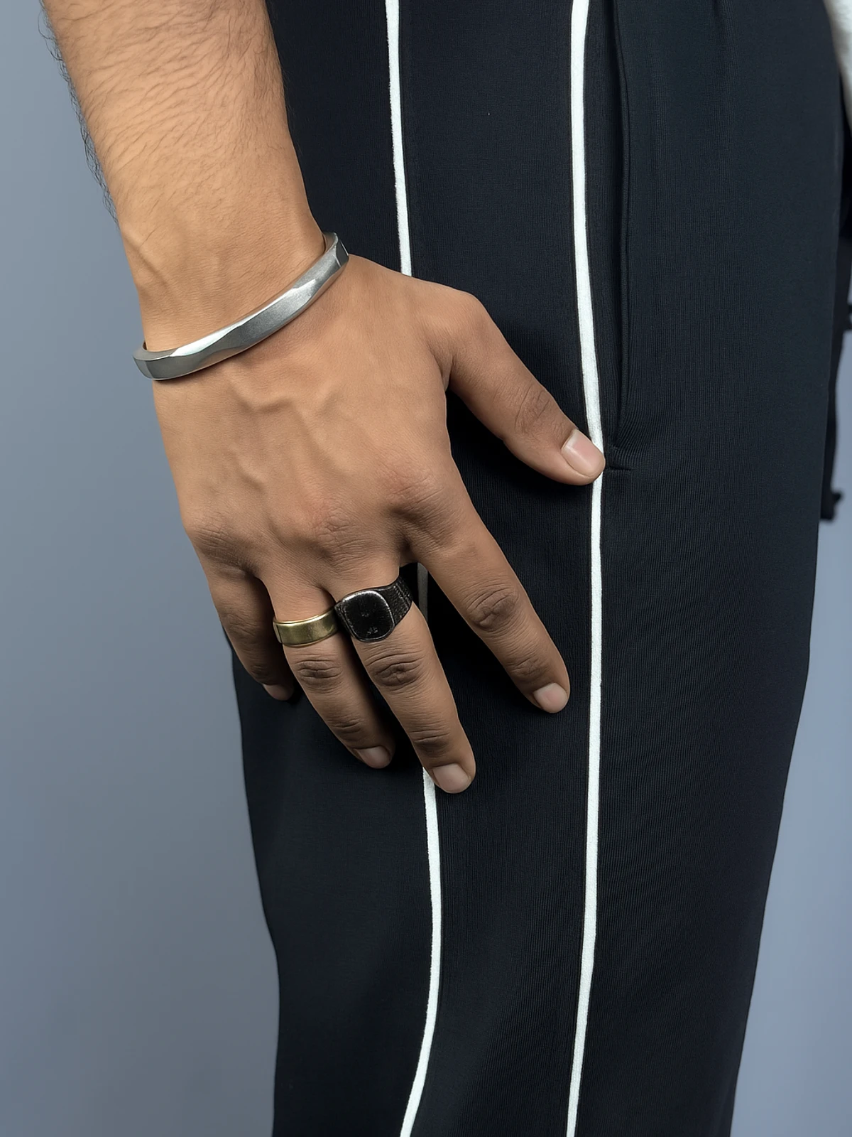 Stripe Trouser Black - Image 4