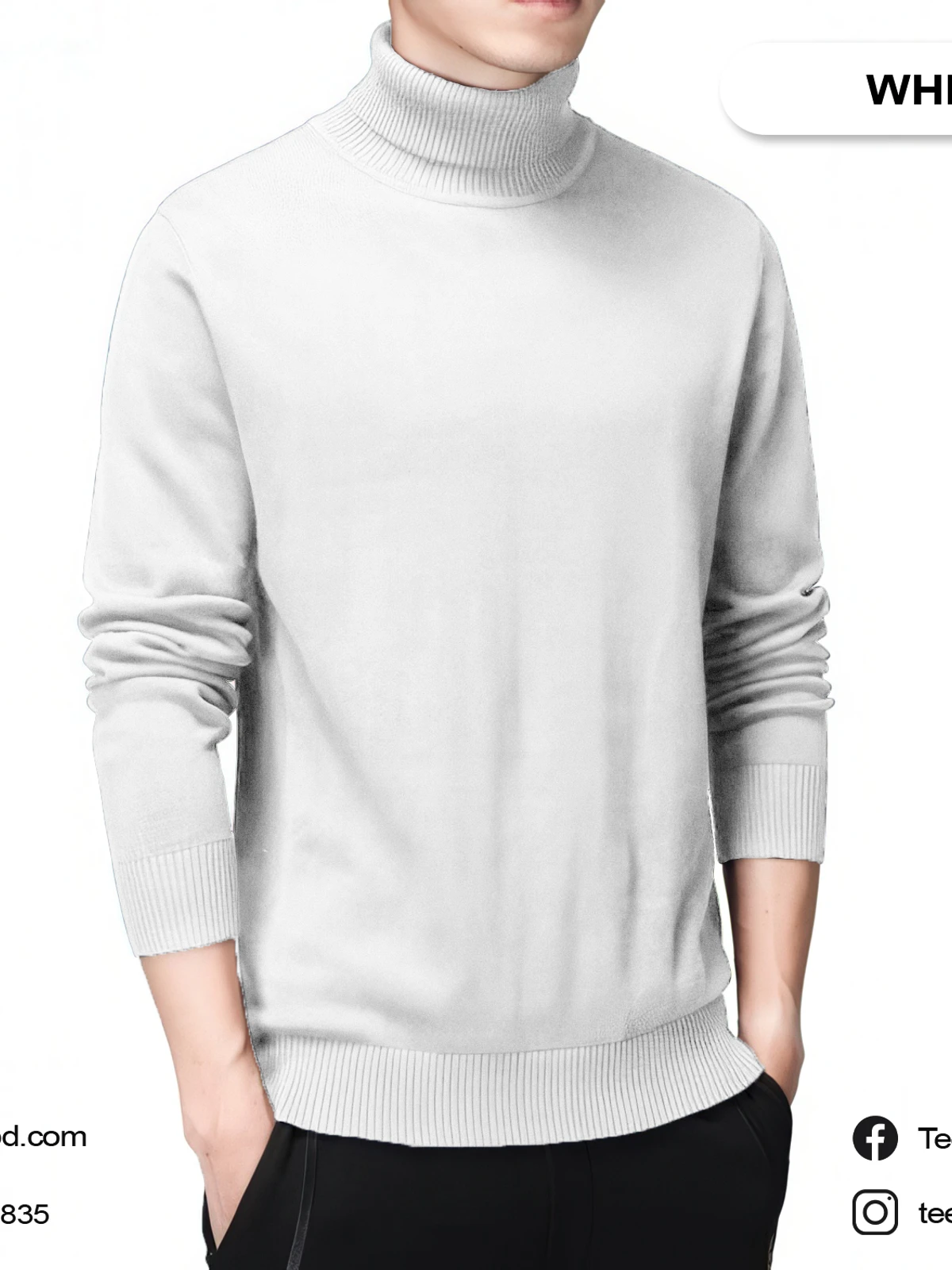 Turtle Neck White