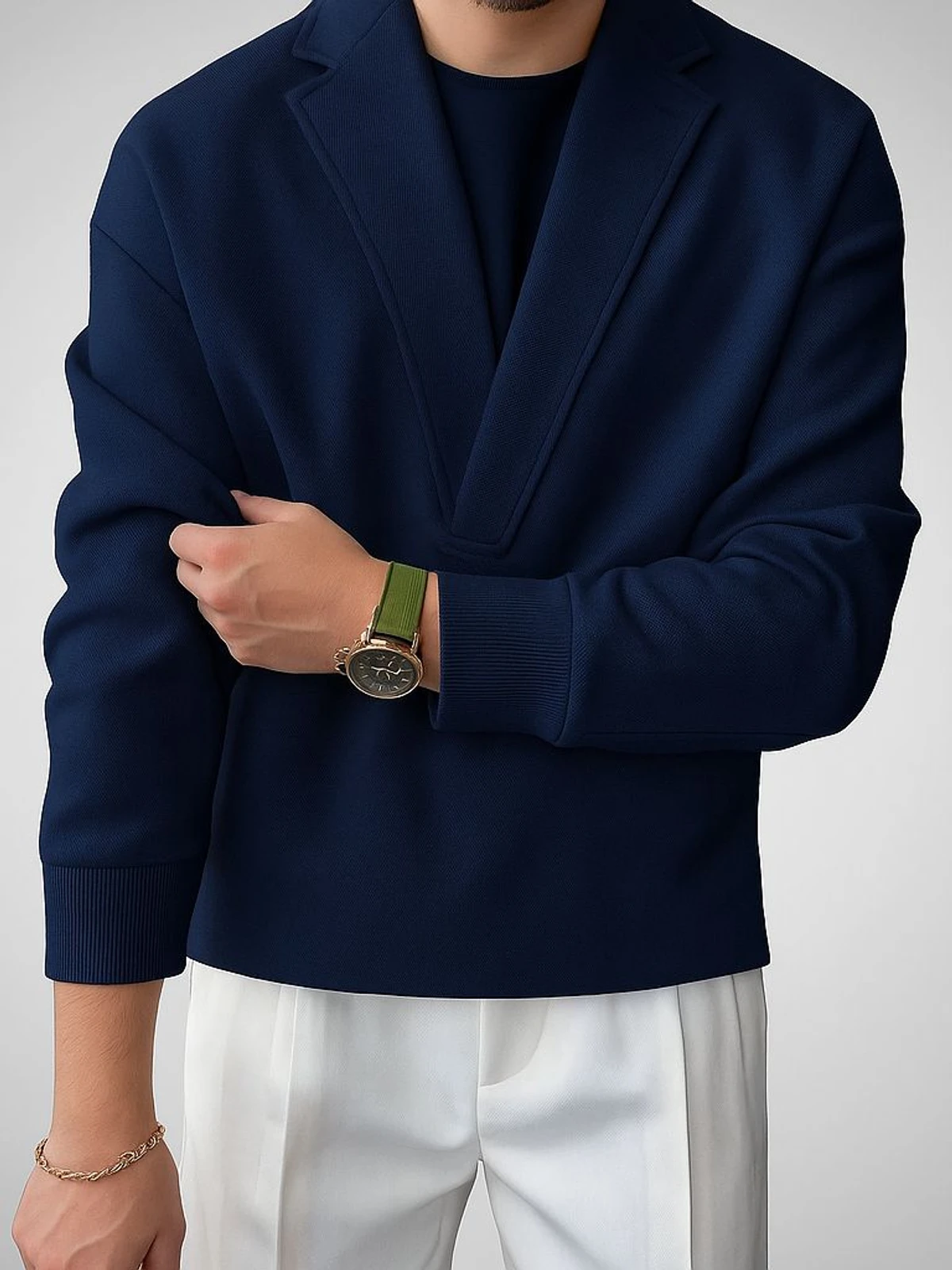 Sweat Blazer Navy