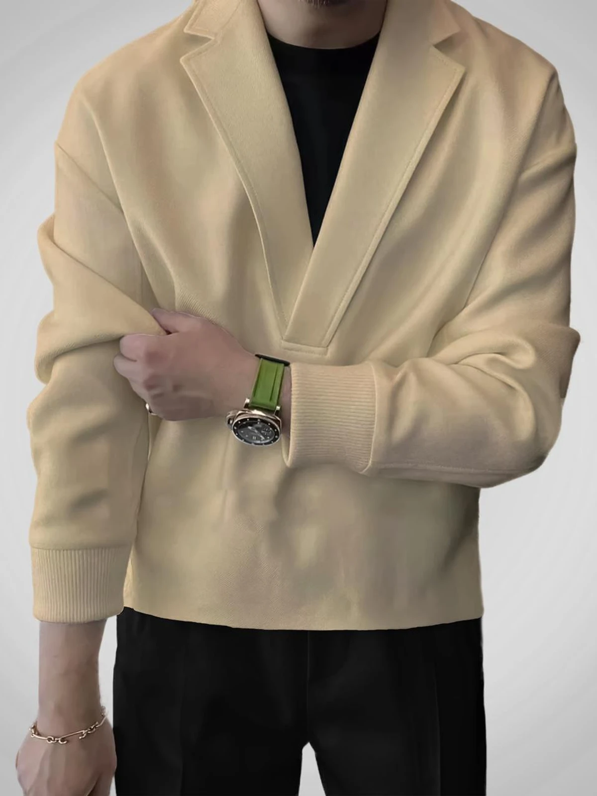 Sweat Blazer Cream
