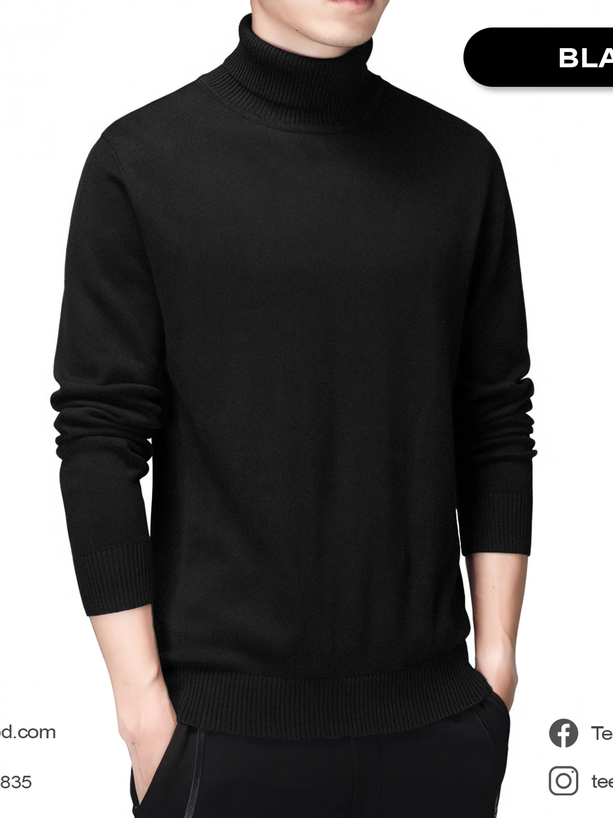 Turtle Neck Black
