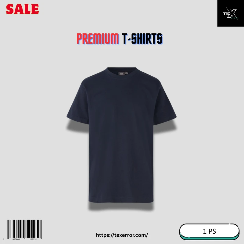 Men's Premium Basic T-shirt Combo : Navy Blue, Blue Melange, Purple