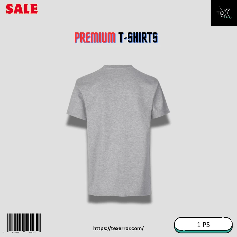 Men's Premium Basic T-shirt : Grey Melange