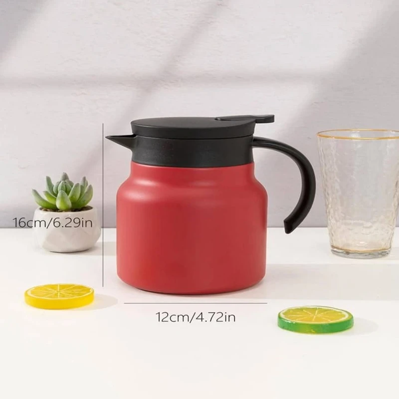 1pc Stainless Steel Water Pot, Modern Two Tone Kettle For Kitchen - Image 3