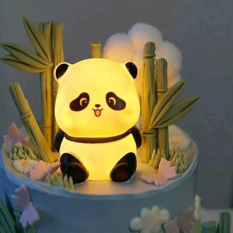 Panda Silicone Night Light, Patting Light, Baby Panda
