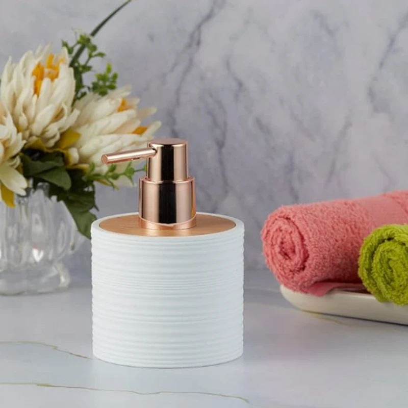 Peelorange Ribbed Texture Matte Finish Liquid Dispenser (300ml)