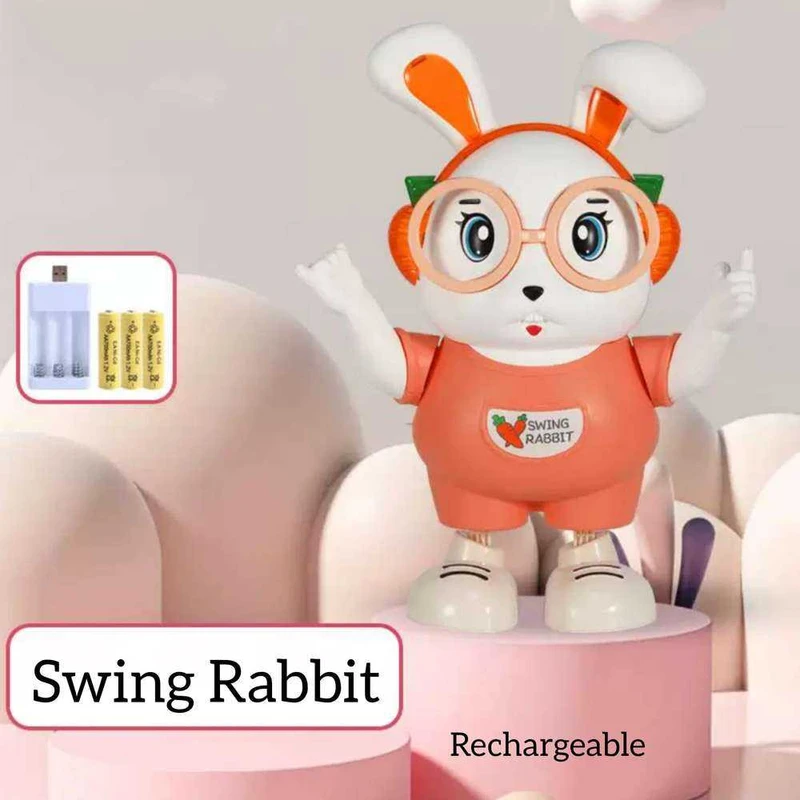 Premium Swing Rabbit Toy- USB Rechargeable.(চার্জিং সিস্টেম) - Image 3