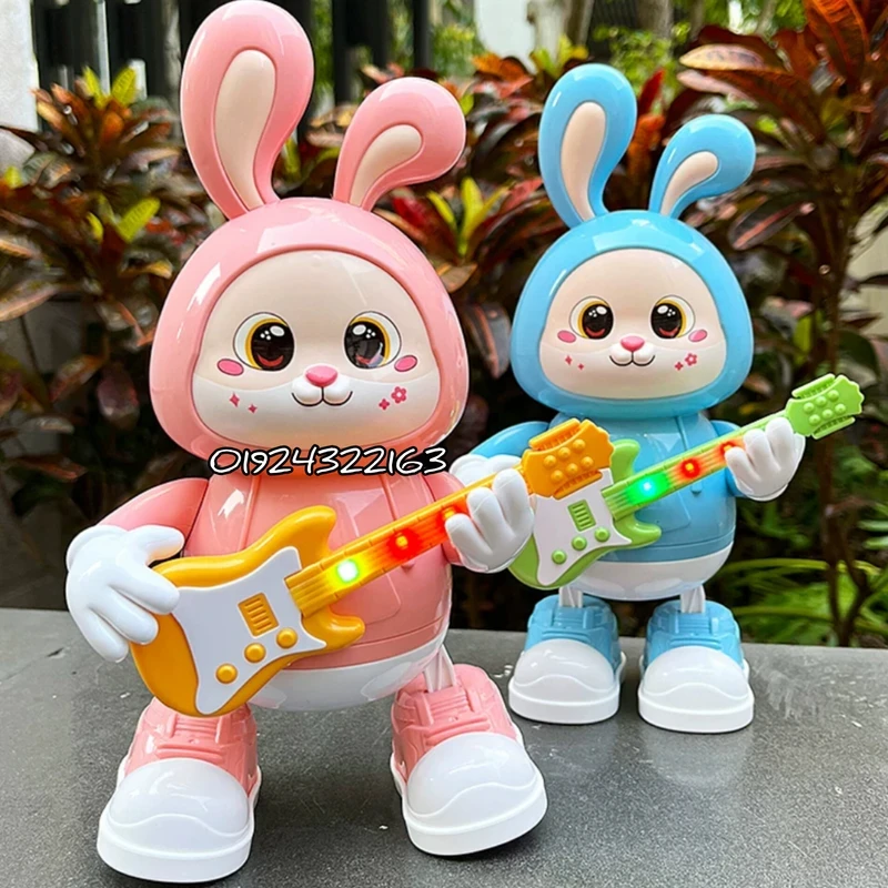 Cute Dancing Rabbit Guitarist Musical Toy