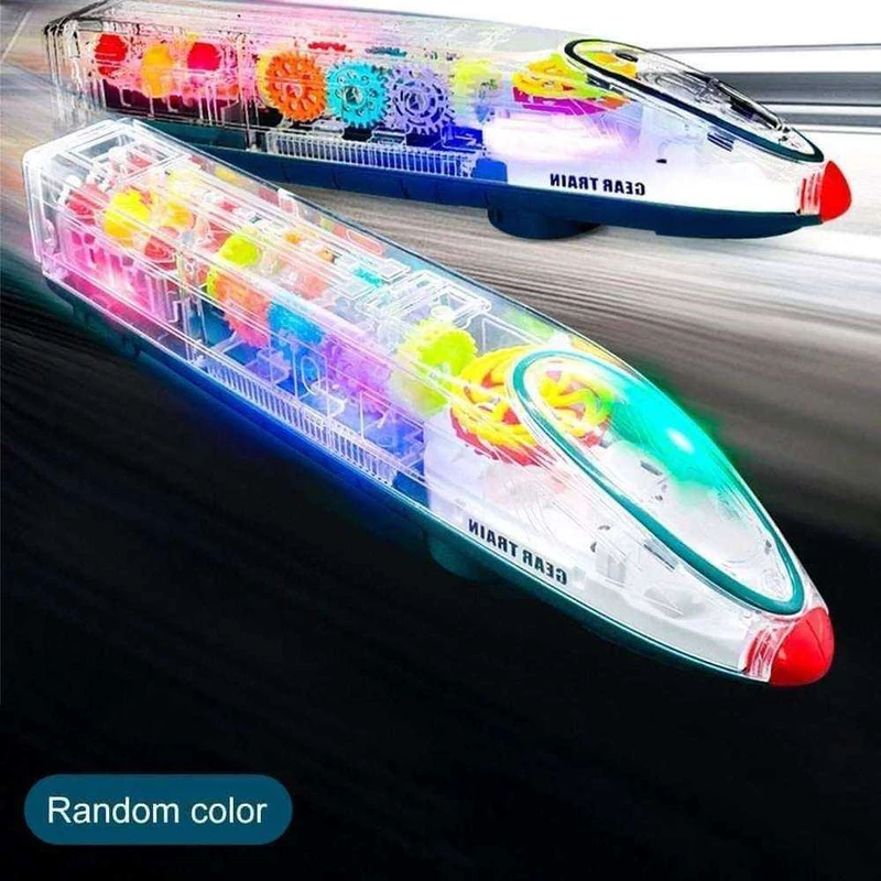 Transparent Gear Lights Train Toy - Image 3