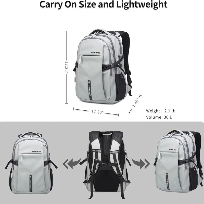 ARCTIC HUNTER AH Large Carry on Travel Backpack for Men, - Thumbnail 5
