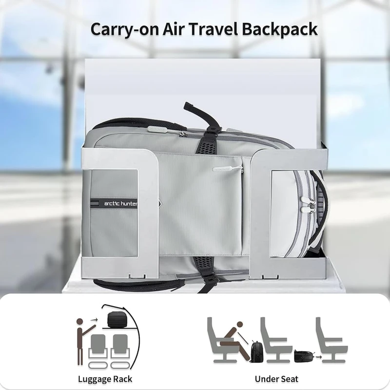 ARCTIC HUNTER AH Large Carry on Travel Backpack for Men, - Thumbnail 7
