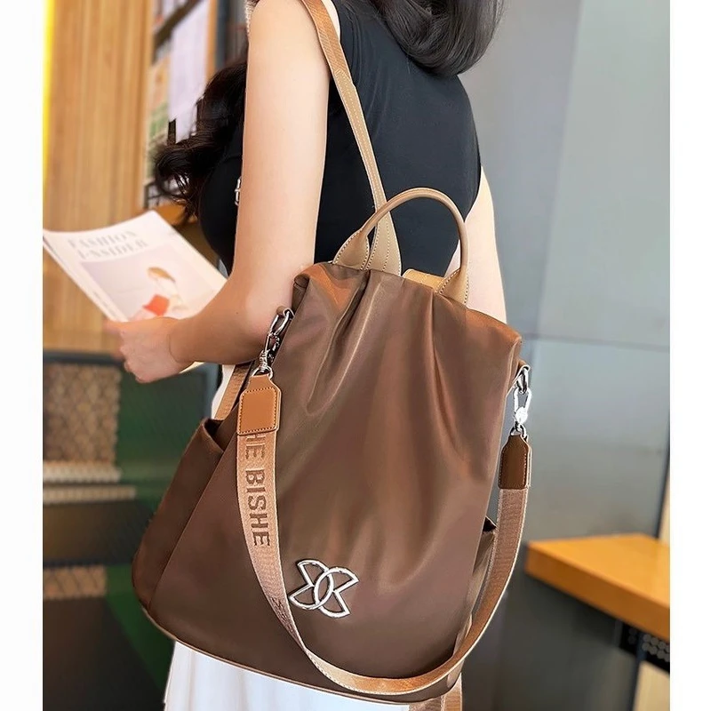 Women Large Capacity Outdoor Tote Bag ( coffee / brown )