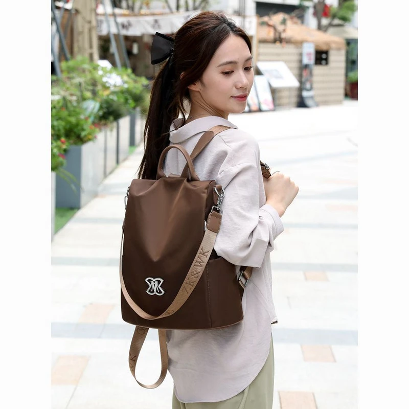 Women Large Capacity Outdoor Tote Bag ( coffee / brown )