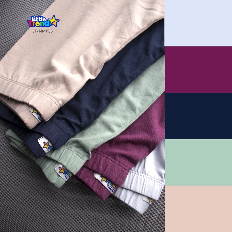 Girls 5 pcs Solid Trouser Stromy Colors 5T-NMPLB