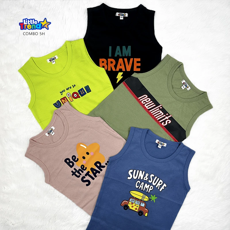 5pcs Sleeveless T-Shirt Combo 5H