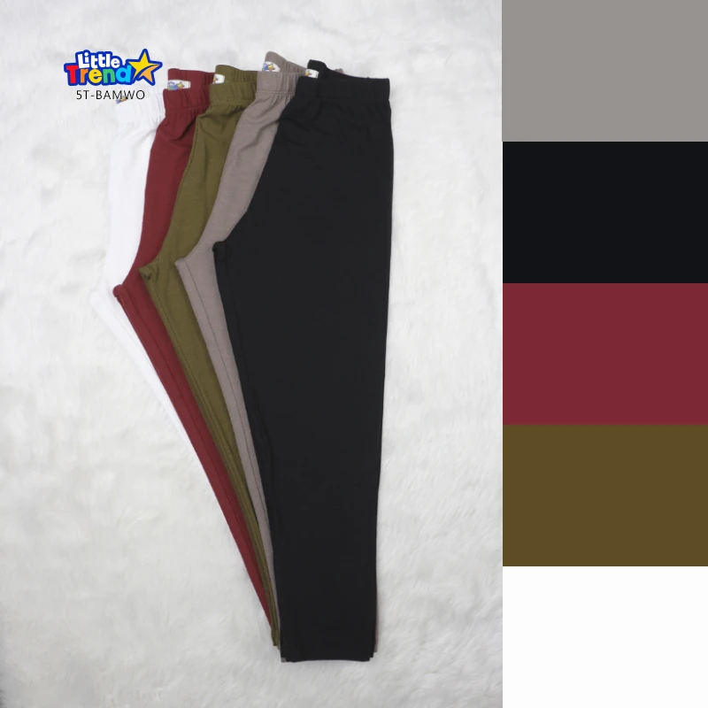 Girls 5 pcs Solid Trouser Stromy Colors 5T-BAMWO - Image 3