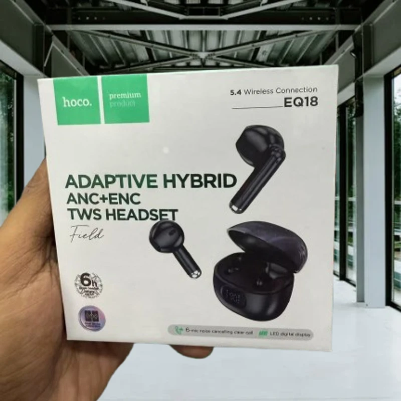 Hoco EQ18 ANC Wireless Earbuds - Image 3